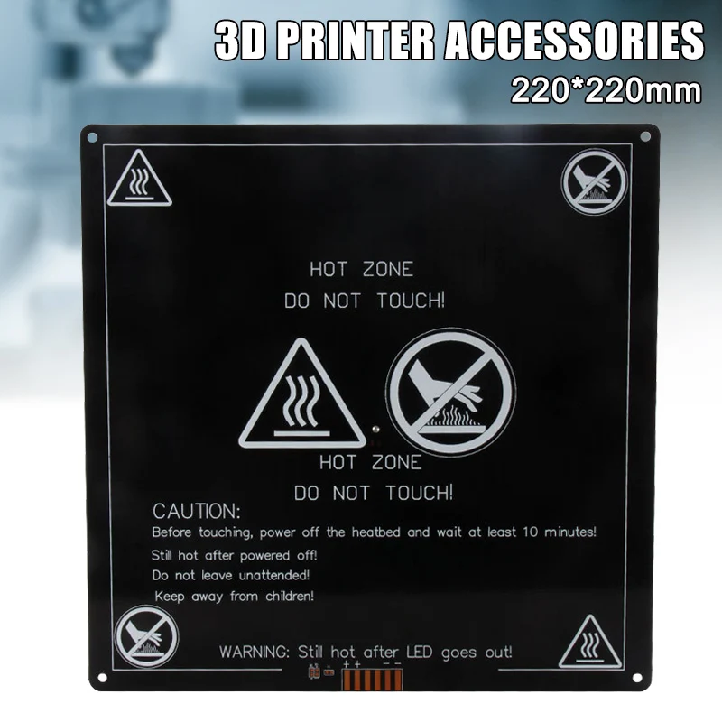 

Heated Bed Black Parts Heatbed Hotbed Aluminum Plate for 3D Printers VH99