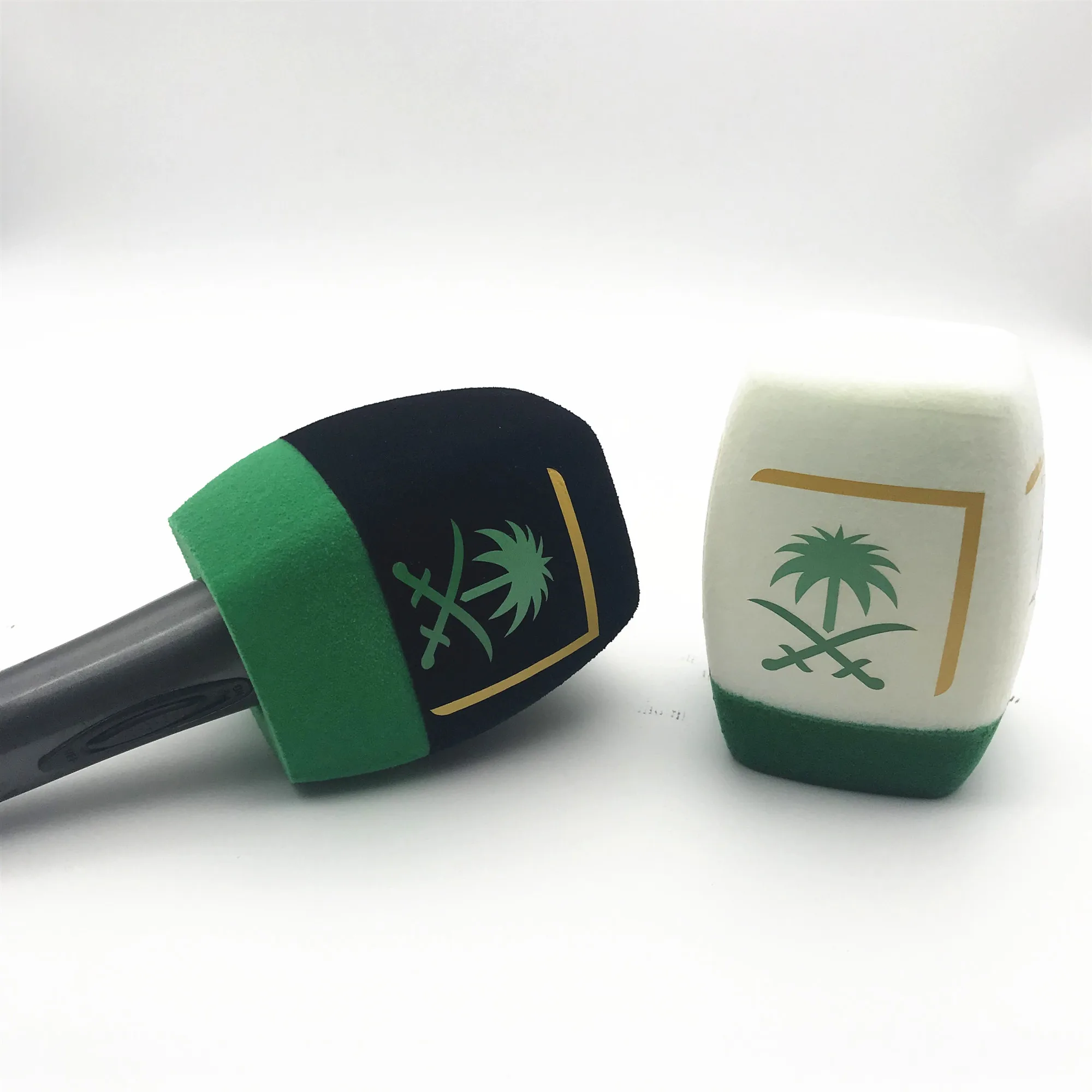 Linhuipad ручной микрофон для интервью с напечатанным логотипом ветрозащитный