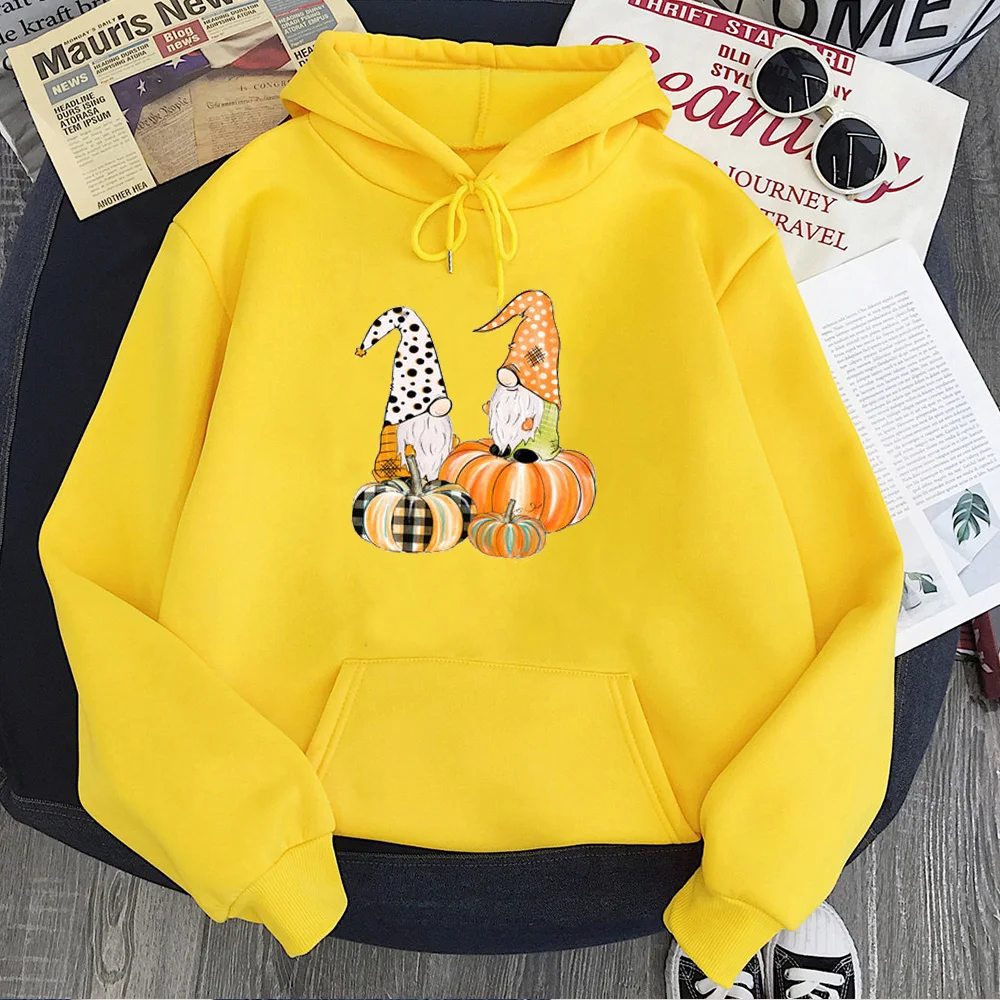 

Pumpkin Gnomes Sweatshirt 2021 It's Fall Y'all Hoodie Streetwear Women Autumn Tops Pumpkin Spice Sweatshirt Cartoon Full New