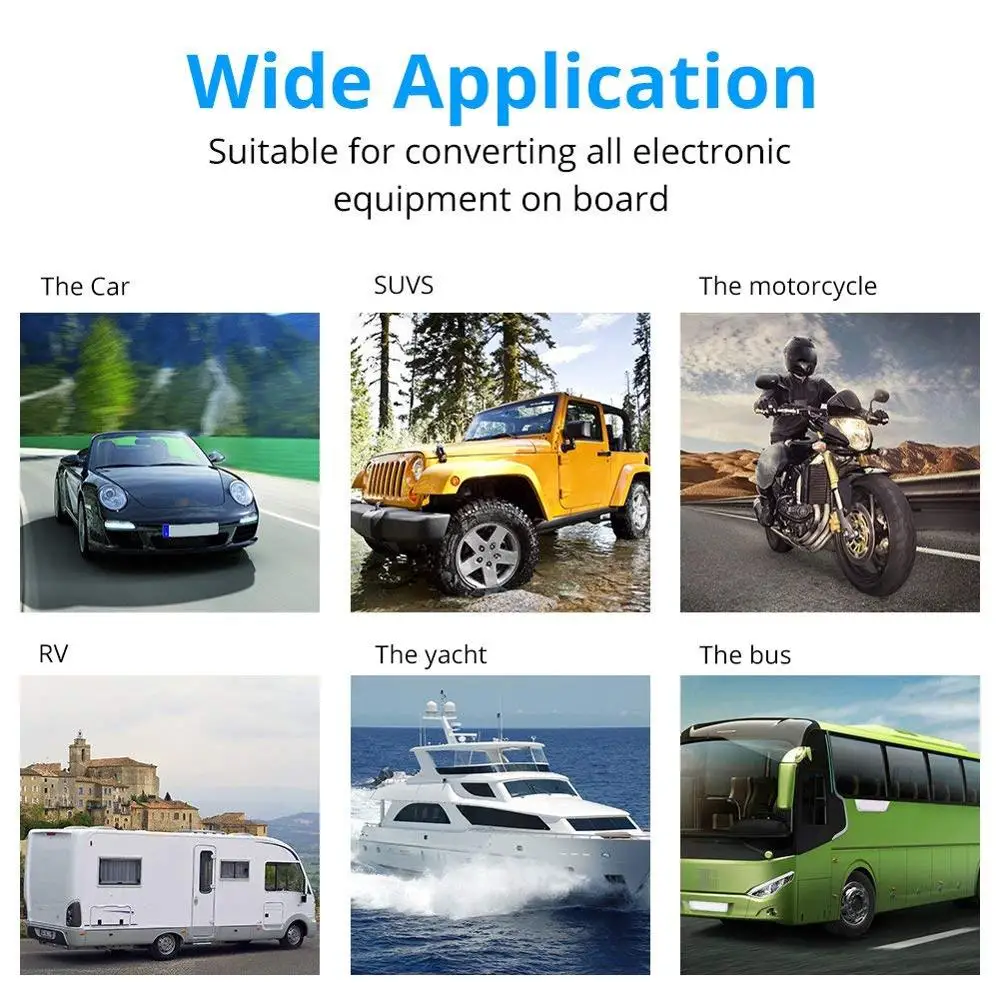 12В-24В тройное зарядное устройство с двойной функцией USB LED Выход вольтметра