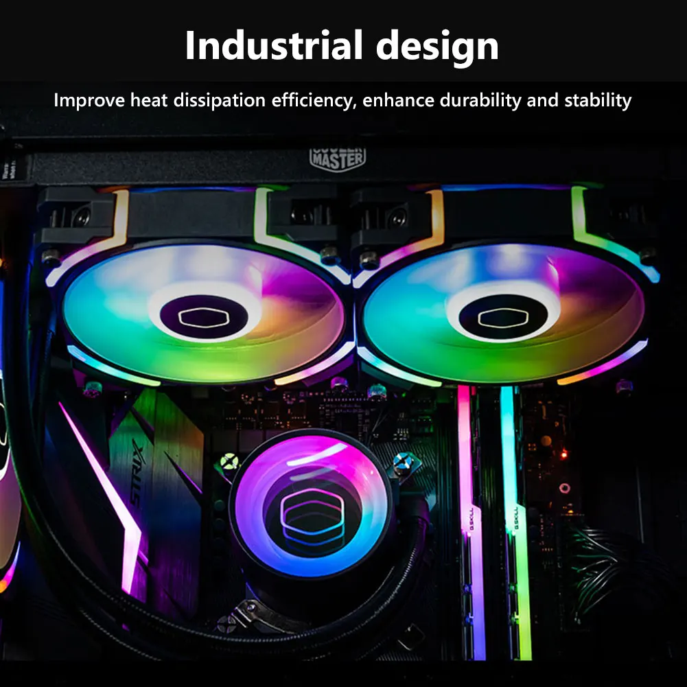 

2021 Cooler Master SF120M CPU Cooler ARGB 12V 4-Pin PWM Motherboard PC Computer Case Cooler Silent Cooling Fan