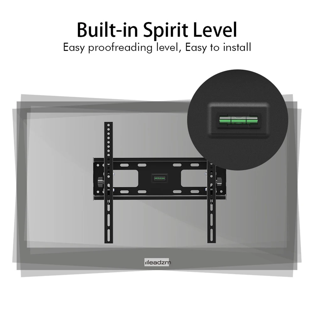 

LEADZM TMW400 32" - 65" Flat Tilting TV Wall Mount 50kg maximum weight Television Mount with Spirit Level