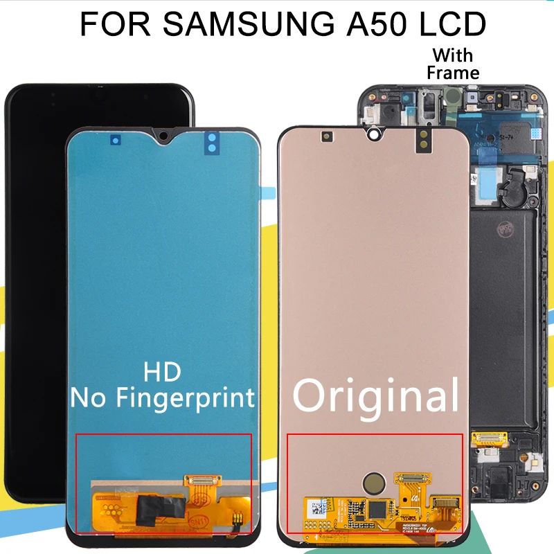 

Catteny For Samsung Galaxy A50 Lcd Touch Screen Panel Digitizer Assembly A505F/DS A505 A505F Display With Frame Free Shipping