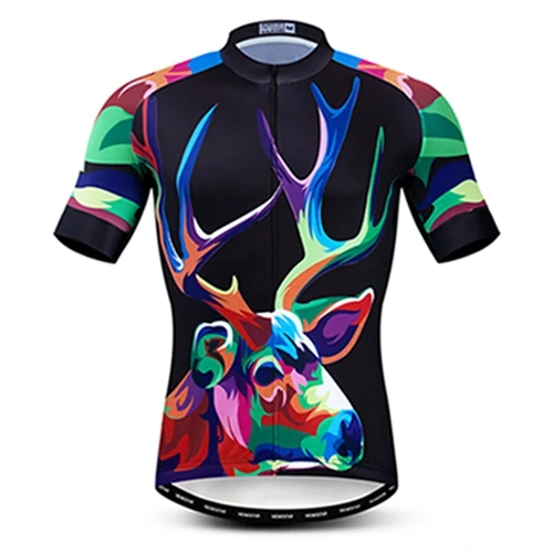 CF0256 Pro мультфильм Велоспорт Джерси мужчины короткий рукав велосипедная одежда мотокросса велосипедная майка MTB футболка для езды на велосипеде верхние карманы - Цвет: CF0256