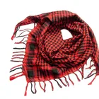 Шарф клетчатый унисекс, для мужчин и женщин, 1 шт., весна, палестинский шарф
