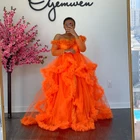 Платье из пышного тюля платье для беременных с открытыми плечами с оборками фотосессия беременности и родам халаты спереди открыта или закрыта фотографии платья Robe