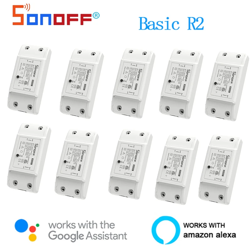 Переключатель Sonoff Basic R2 Smart Wi-Fi модуль Rmote с таймером голосовое управление
