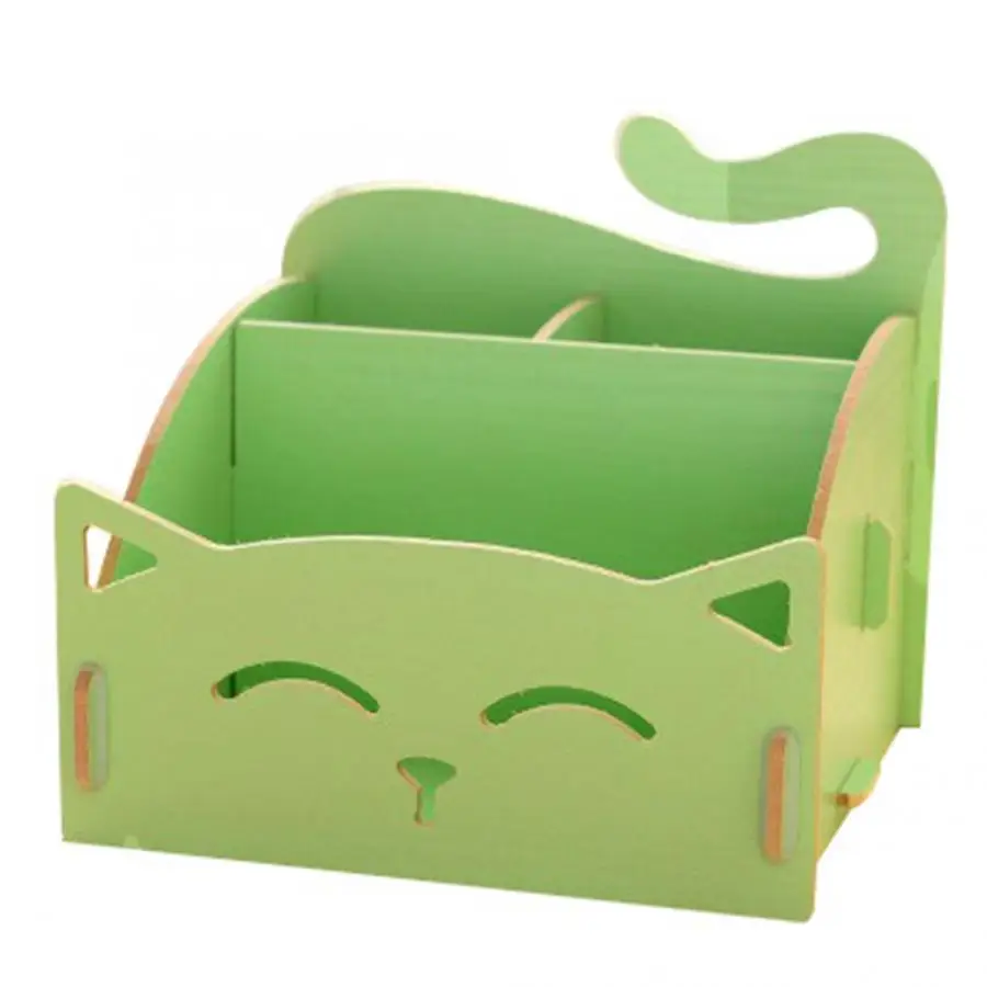 Коробка для хлеба с изображением кота съемная деревянная коробка хранения ручки