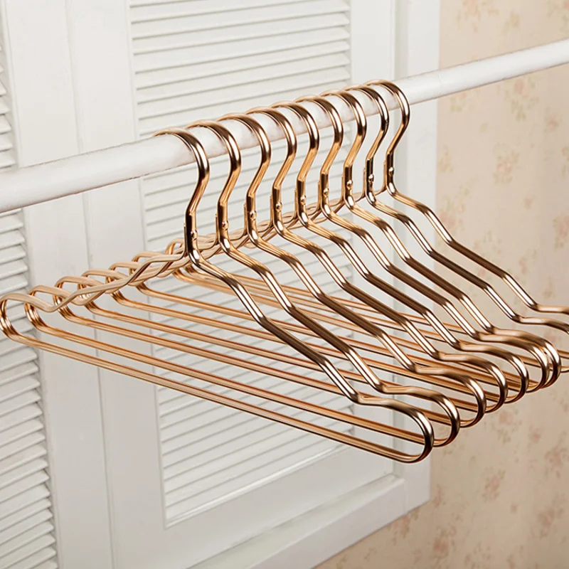 

5/10/20pcs Thicken Metal Hangers for Clothes Hooks Home Aluminum Alloy Durable Drying Rack Windproof Underwear Coat Hanger