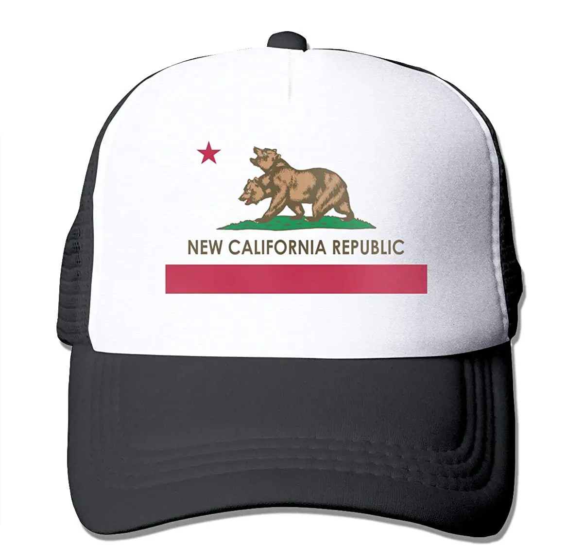

Men's New California Republic Trucker Mesh Hat Adjustable Baseball Cap