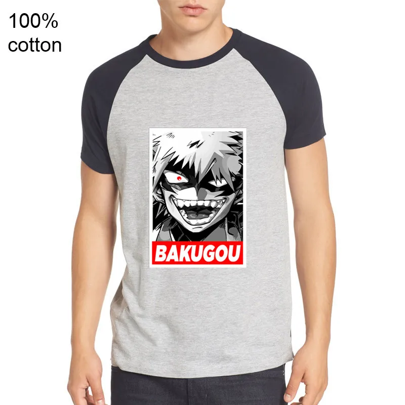 Пародия аниме 2019 футболка унисекс пара уличная Bakugou катсуки колледж классные