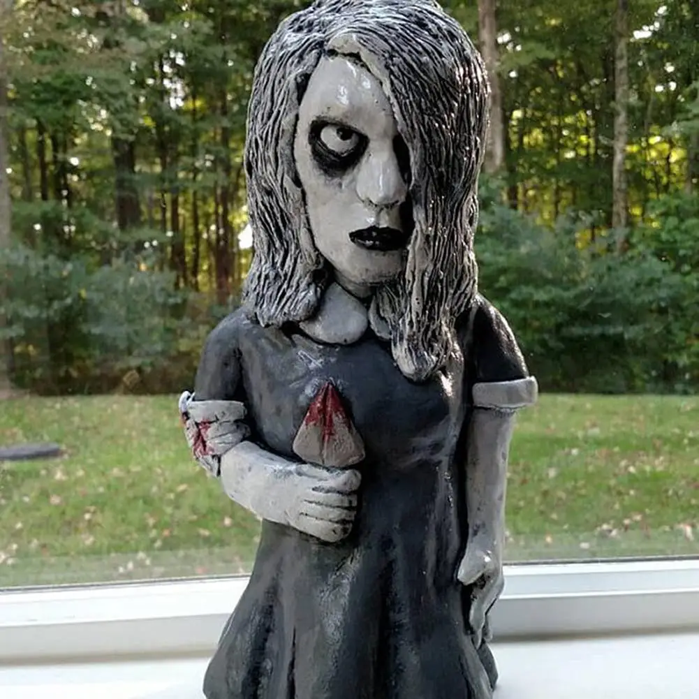 

Horror Movie Dwarf Statue Nightmare Gnomes Figurines Killer Halloween Sculptures Ghosts Combat Dwarf Courtyards Lawns Decoration