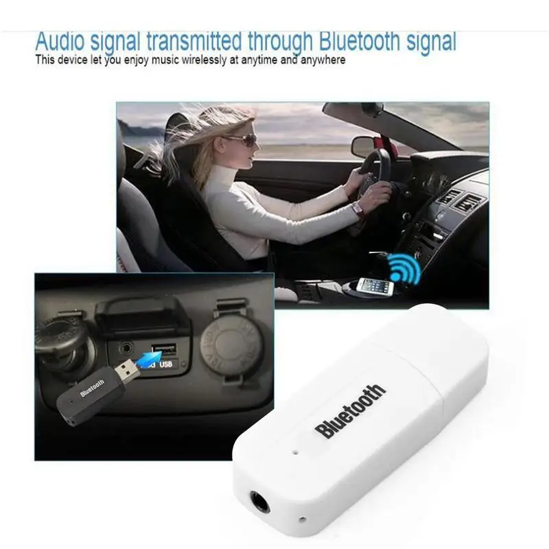 Беспроводной bluetooth адаптер 3 5 мм с usb портом на мобильный телефон автомобильный