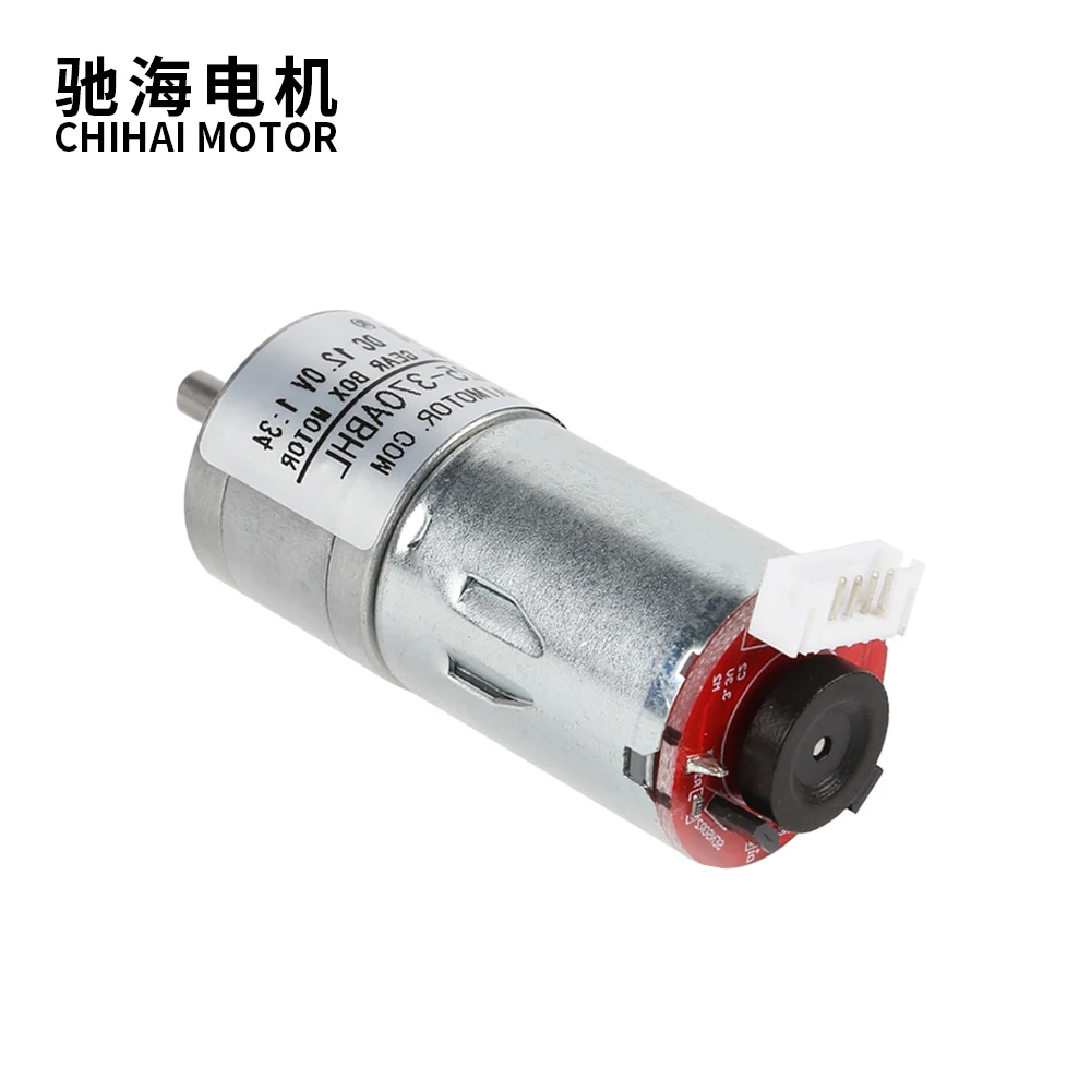 Фото Низковольтный двигатель ChiHai CHR-GM25-370ABHL, 6 в, 12 В, 24 В постоянного тока, для интеллектуального электрического управления игрушечным автомобиле... №3