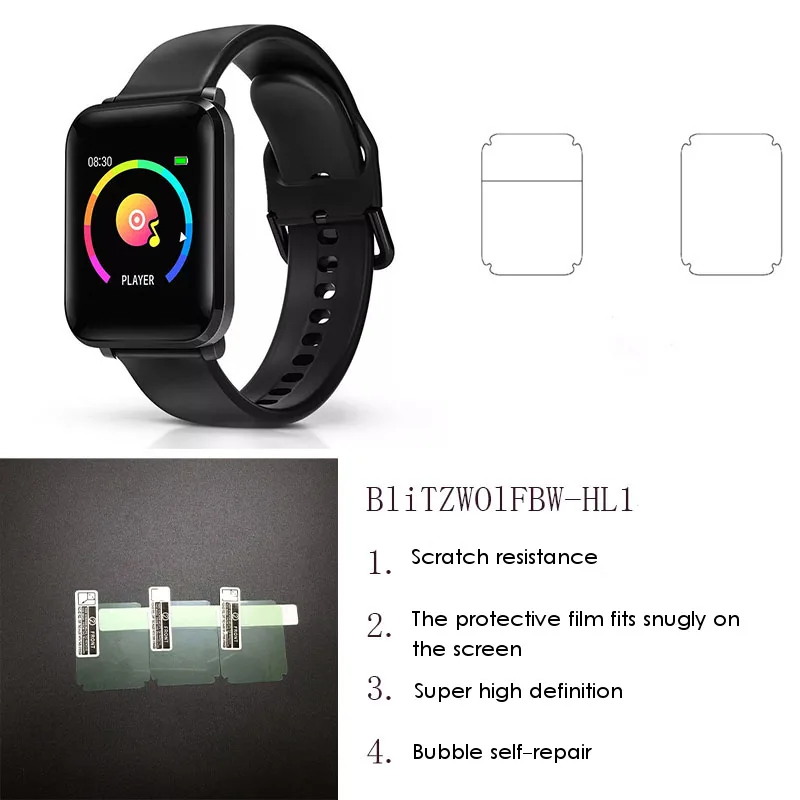 Защитная пленка для экрана часов 2 шт. Apple Watch 42 мм Смарт-часы из ТПУ ультратонкий