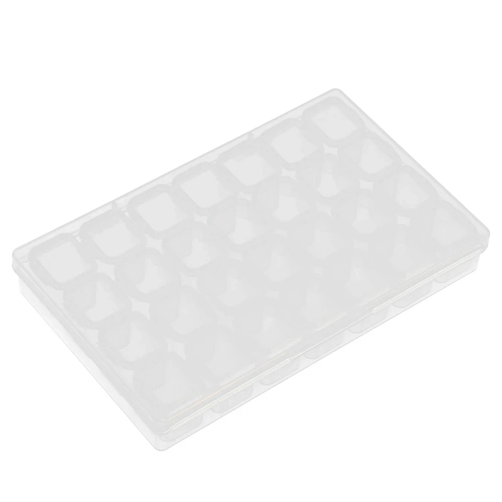 

PDMDOG 28 Lattices Storage Organizer Dismountable Diamond Embroidery Accessories Diamond Painting Boxes Home Storage Cross Stitc