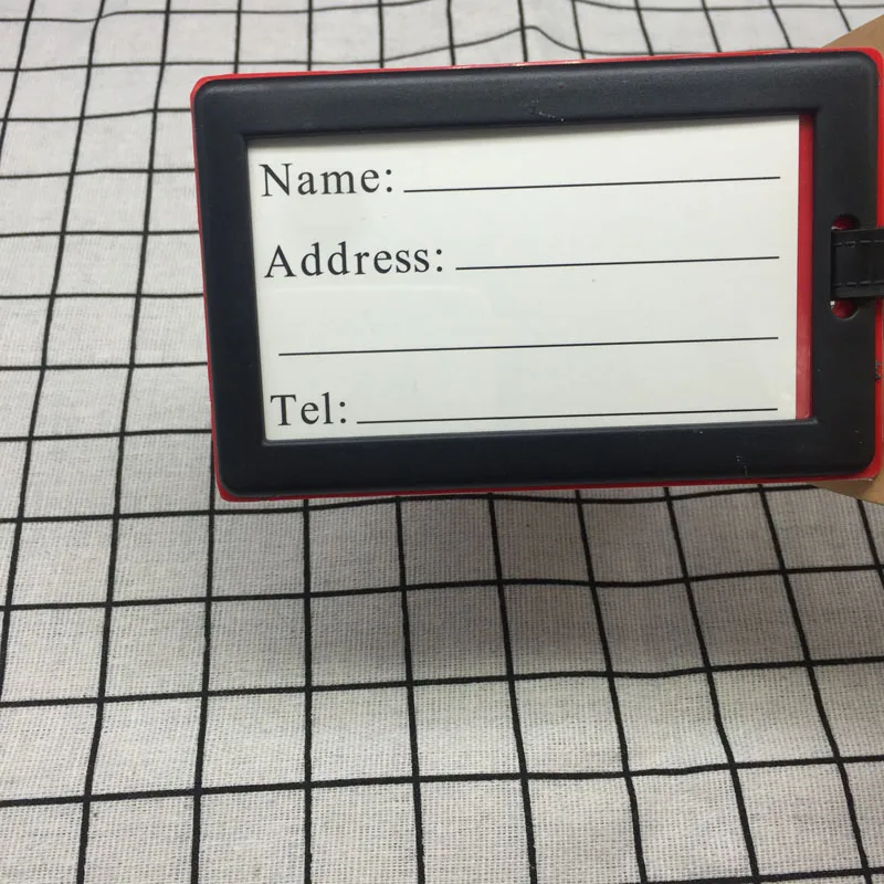 Багажная бирка из ПВХ с надписью и адресом силиконовая | Багаж сумки