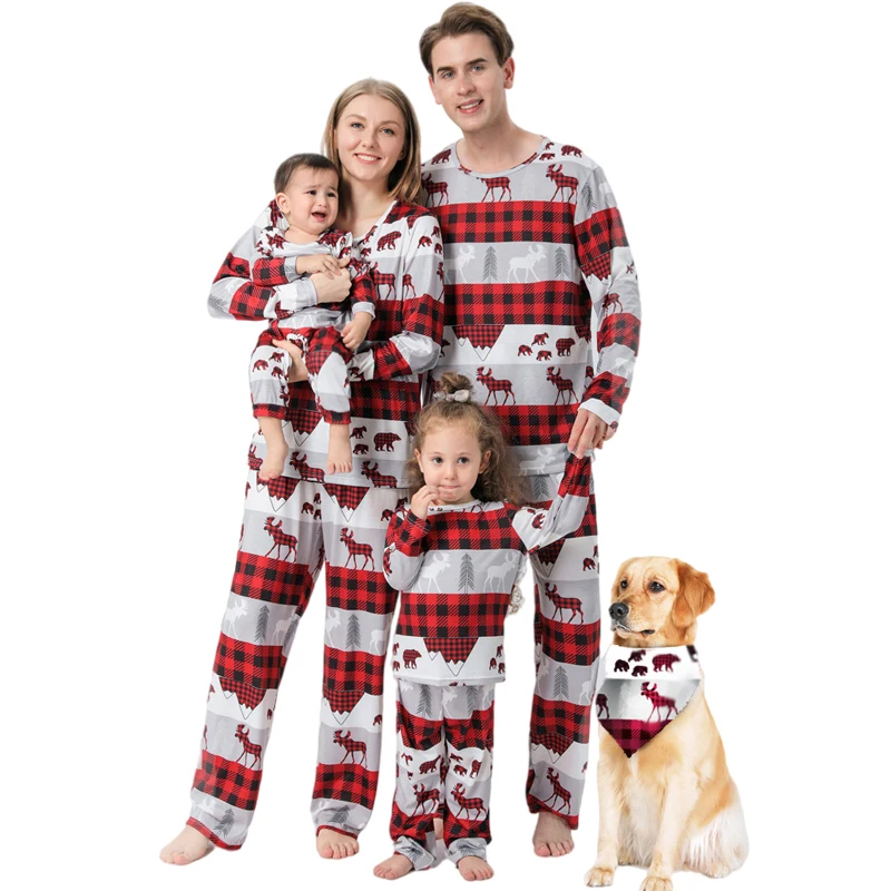 

Семейный комплект одежды, Рождественская Пижама, для взрослых и детей, ночная рубашка для вечеринки Пижама, мультяшный костюм, пижама с изоб...