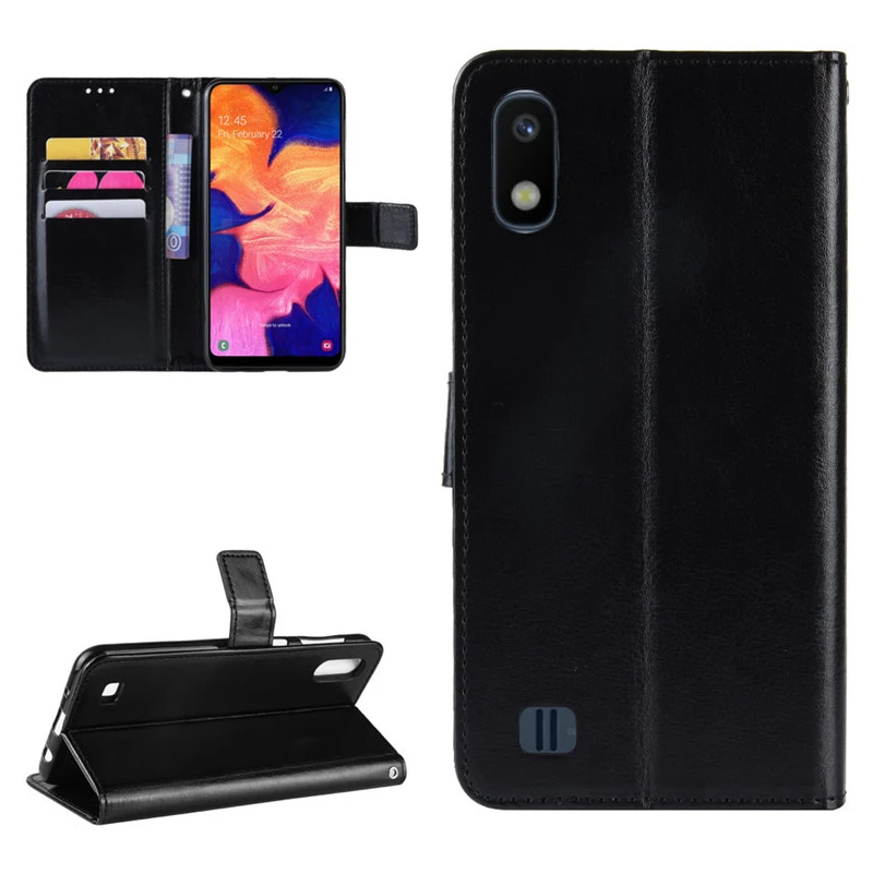 Для Samsung Galaxy A10 чехол для телефона с откидывающейся крышкой для Samsung SM-A105F SM-A105G SM-A105M SM-A105N SM-A105FN Чехол Делюкс из искусственной кожи (полиуретан)