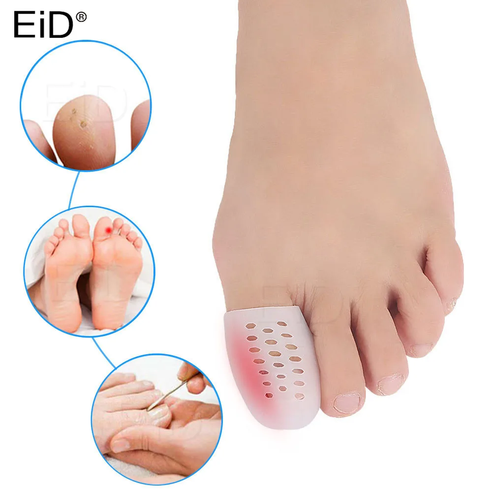 

4PCS Silicone Gel Tube Toe Separator Bunion Splint Hallux Valgus Orthosis Correction Overlapping Spreader Foot Protector Inserts