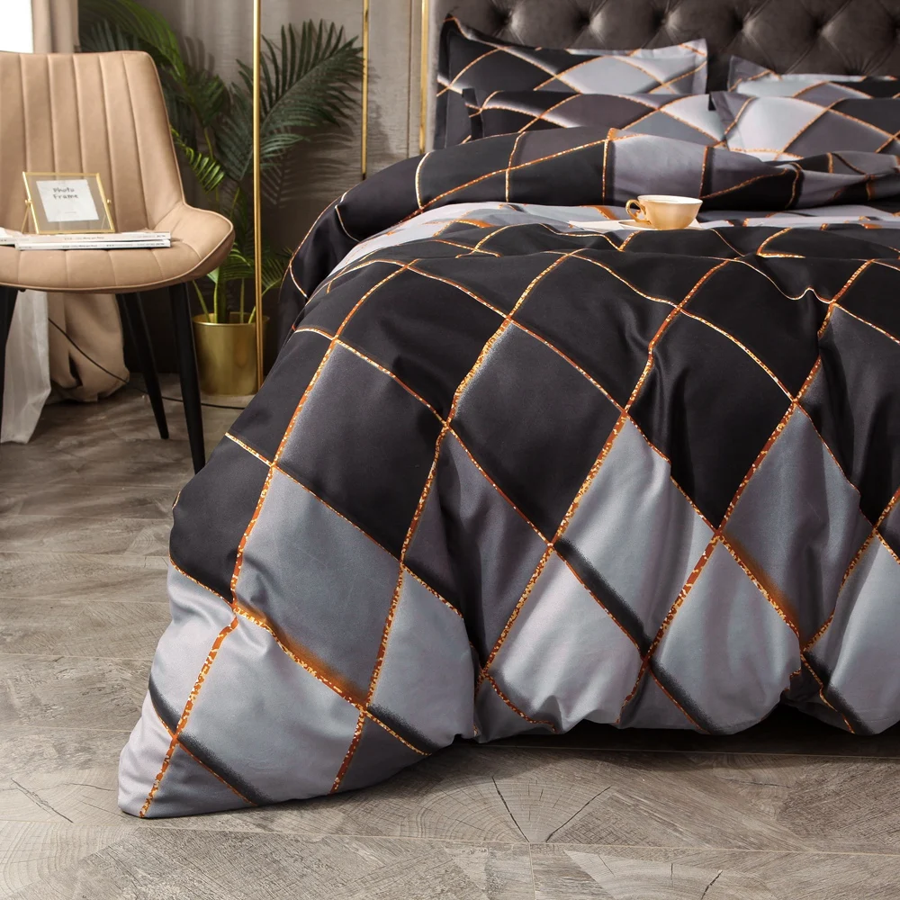 Набор пододеяльников с современным принтом набор постельного белья