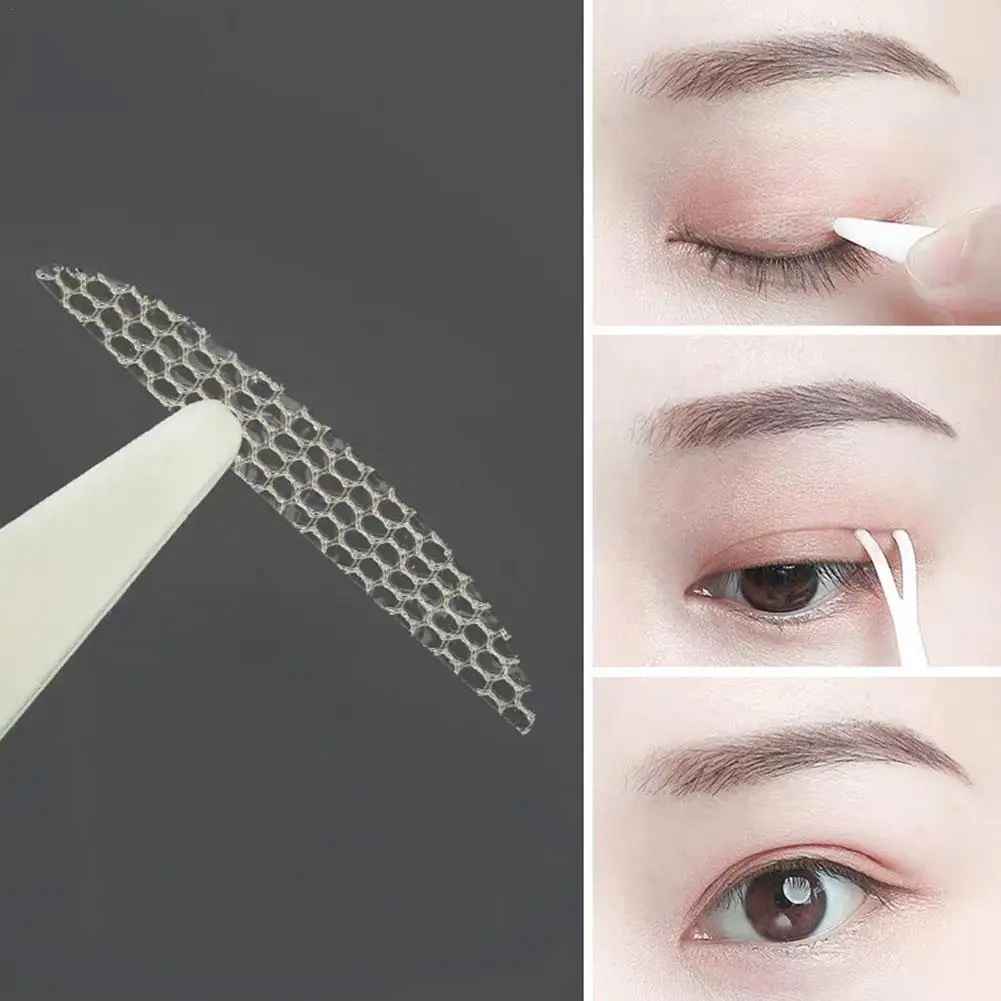 

120pcs Adhesive Stickers Eye Tape Tools Style Invisible Eyelid Sticker Net Yarn Eye Lift Strips Double Eyelid Tape