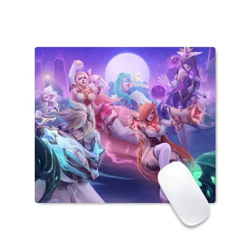

Star Guardian Ahri Splashart Customized Gaming mouse pad Desk Table Protect Game Office Mouse Mat pad Non-slip Laptop Cushion