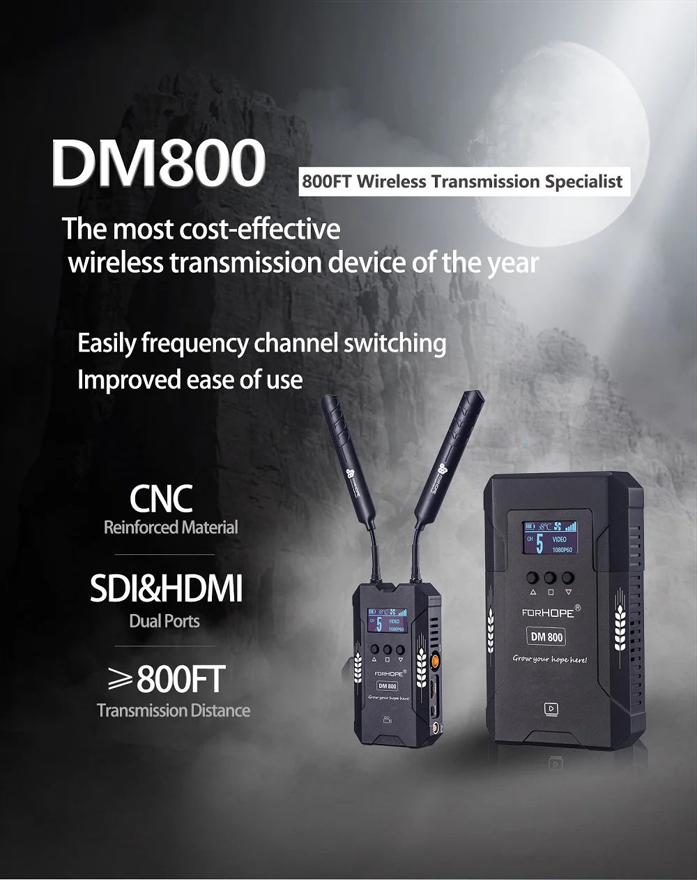 Беспроводная передача SEETEC 1080 футов WHDI HD 3G P Широковещательная камера HDMI кабель
