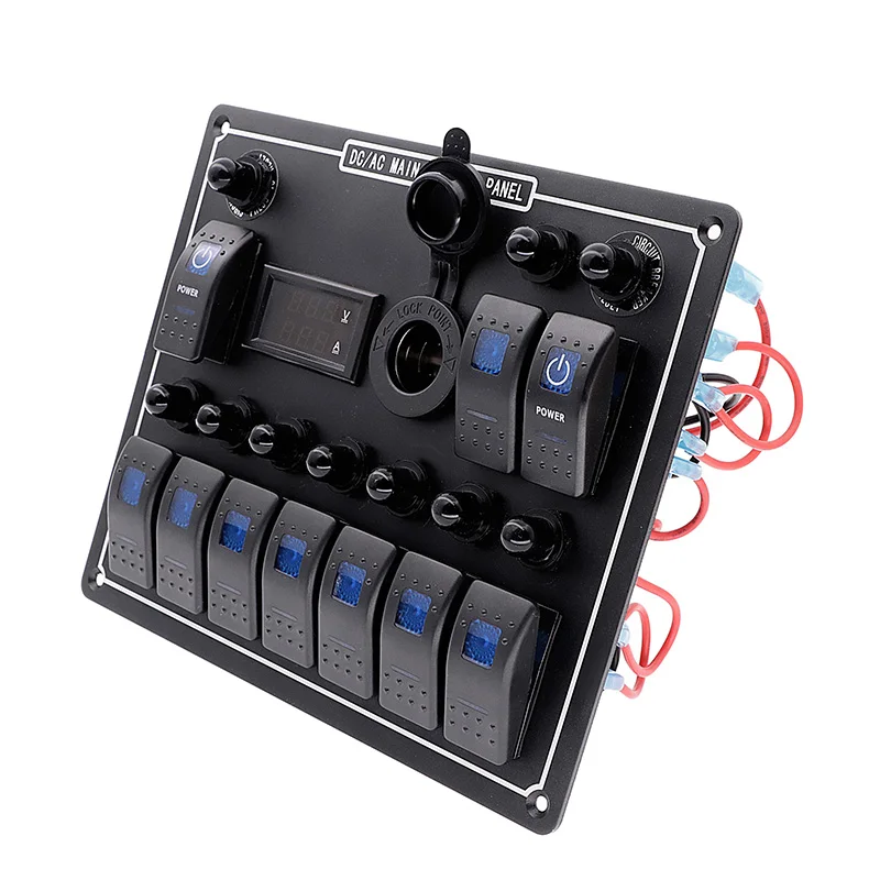 Переменный/постоянный ток двойной мощности 10 клавишный переключатель