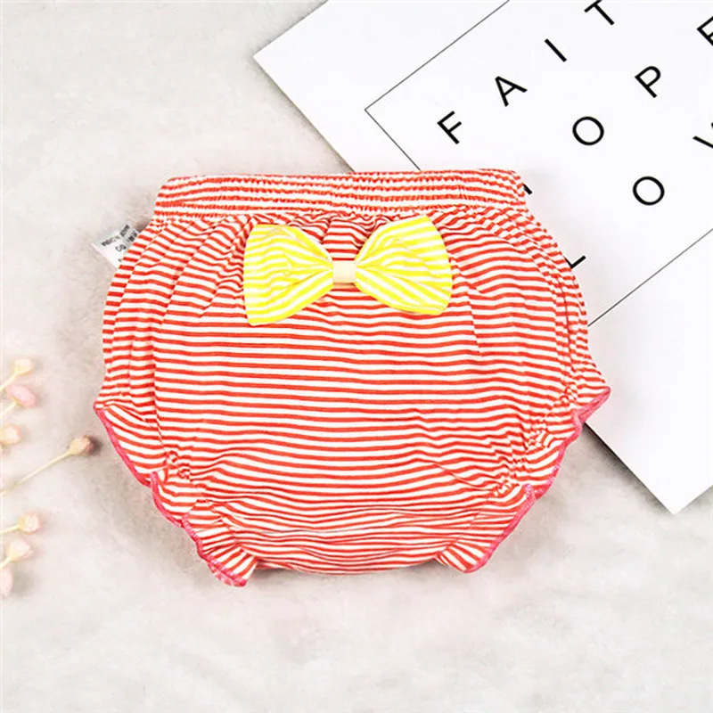 Нижнее белье для малышей от 0 до 3 лет штаны маленьких девочек Полосатые шорты