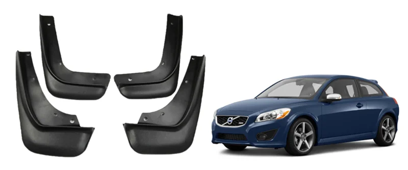 

4pcs Auto Car Mudflap for Volvo C30 2007~2013 Mud Guard Flap Splash Fender Guard Mudguard Accessories 2008 2009 2010 2011 2012