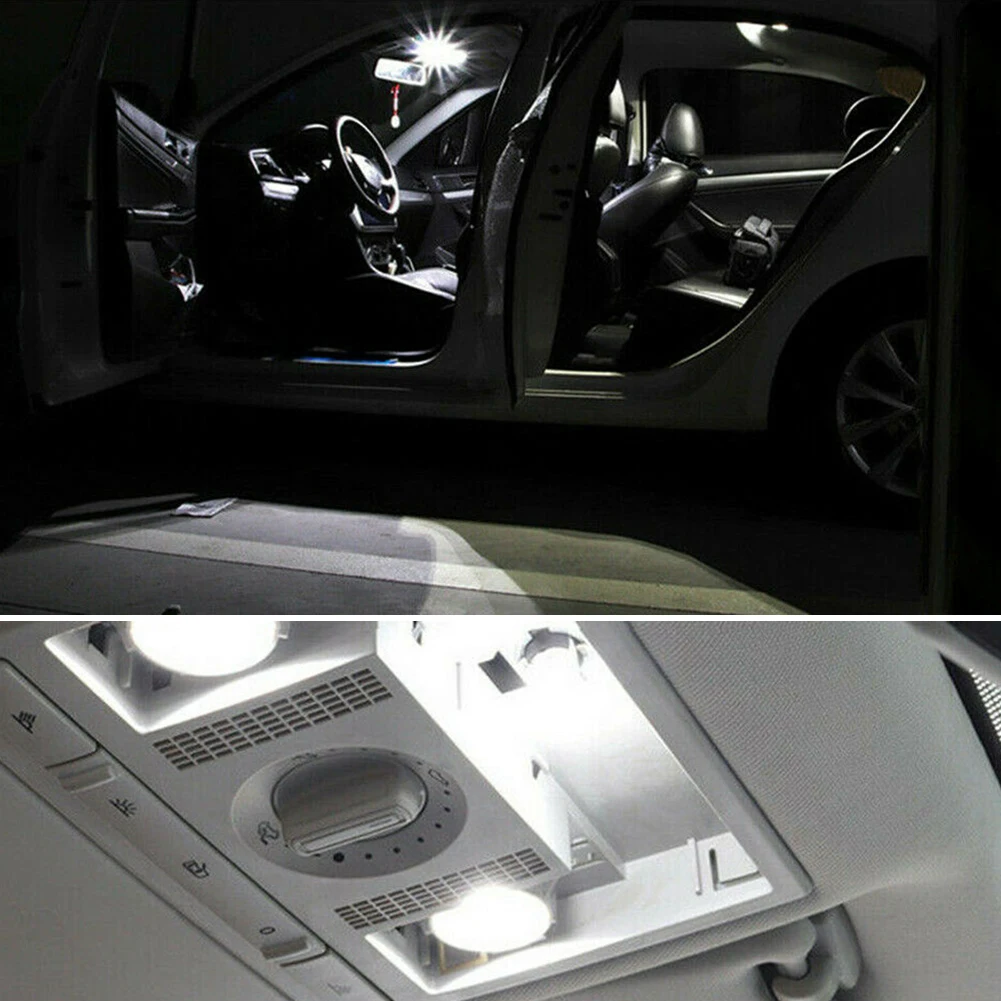 10x Белая светодиодная лампа Canbus T10 W5W 3030 SMD автомобисветильник для чтения в