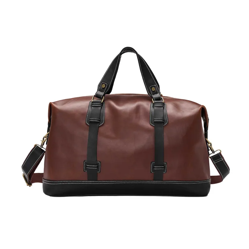 Fashion Men's Travel Bags Luggage Waterproof Suitcase Duffel Bag Big Large Capacity Casual High-Capacity PU Leather Handbag | Багаж и