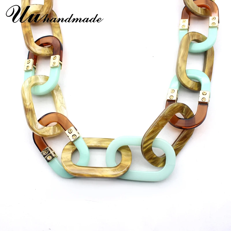 Женское длинное акриловое ожерелье в стиле Харадзюку модное готическое с