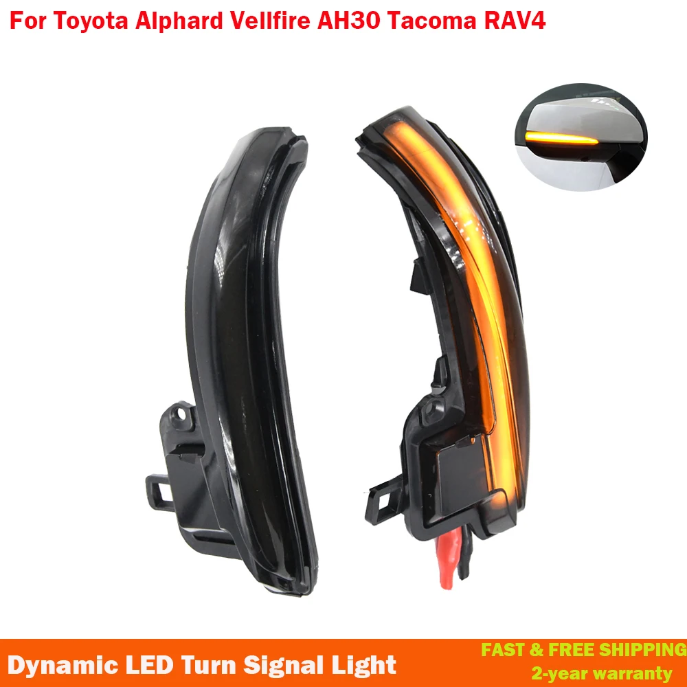 

2 шт., светодиодсветильник поворотники для Toyota Alphard Vellfire Tacoma N300 RAV4 XA50 Highlander XU70 2020