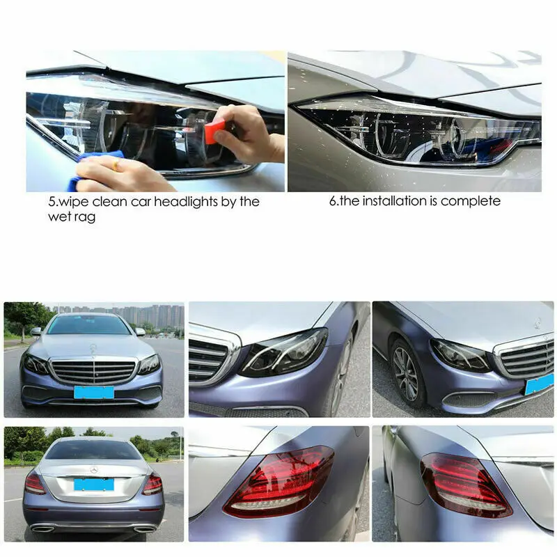 Новинка защитная пленка для автомобильных фар из ТПУ LH + RH наклейка подходит Tesla