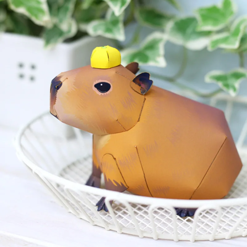 Capybara оригами искусство Складная Мини Милая 3D бумажная модель Крафтовая фигурка