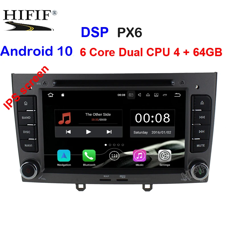 Мультимедийный плеер для Peugeot 408/Peugeot 308 4 + 64 ГБ Android 10 с GPS Navi BT canbus SD USB 1080P RDS |