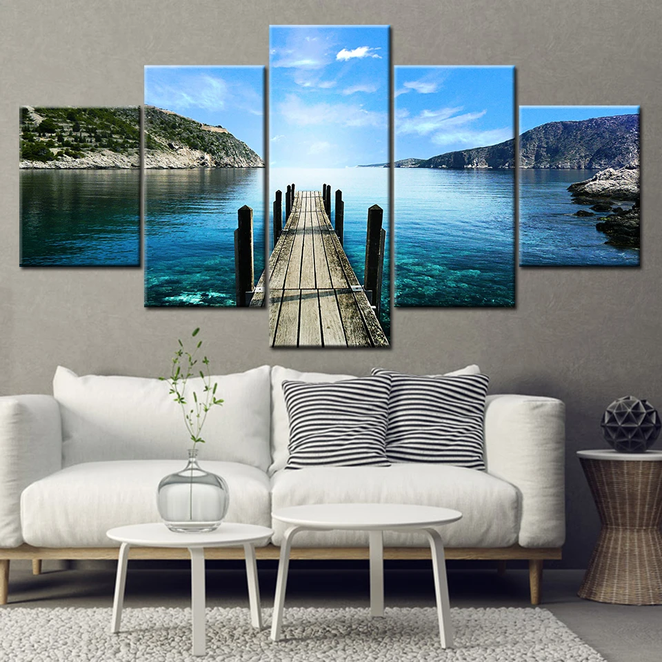 

5 pcs,Full Square round 5D DIY Diamond Painting "calm sea surface" diamond Embroidery Cross Stitch Rhinestones pictures BY872