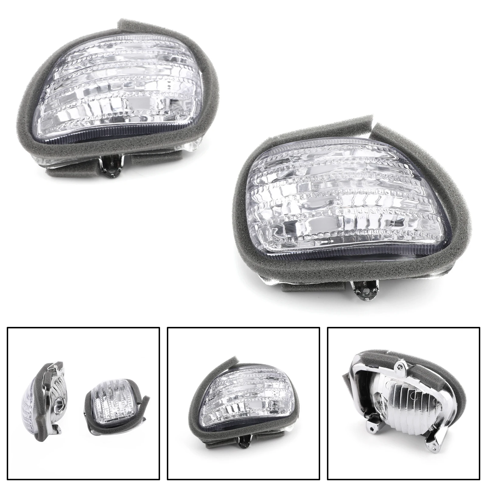 

Areyourshop for Honda GL1800 Goldwing 2001-2010 Front Turn Signals lens G L 1800 Clear Smoke Motorcycke Light Part