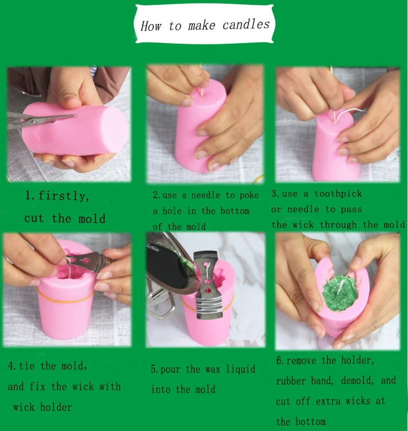 MILIVIXAY 2 шт рождественские силиконовые формы для свечей Санта Клаус Подарочная