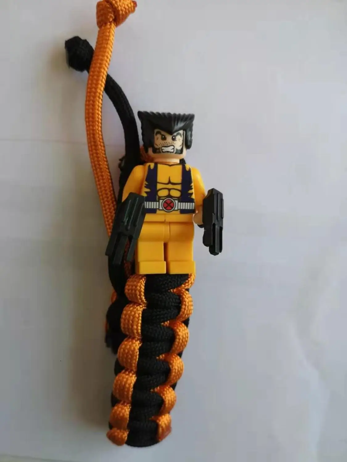 Wolverine Buzz Lightyear Paracord браслет для детей супергерой Железный человек розовый Бэтмен Дарт Вейдер кролик Единорог строительные блоки кирпичи игрушки - Metal Color: Wolverine