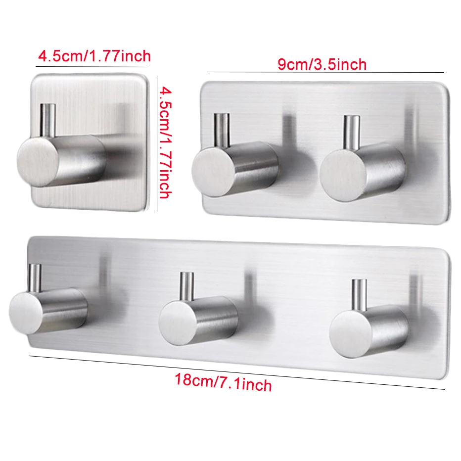 Крючок для одежды из нержавеющей стали сверхпрочная нержавеющая вешалка