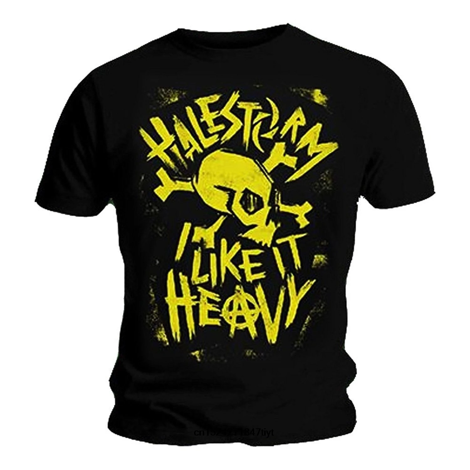 Забавная Мужская футболка белая футболки черная Halestorm Like It Heavy PUNK Skull мужская