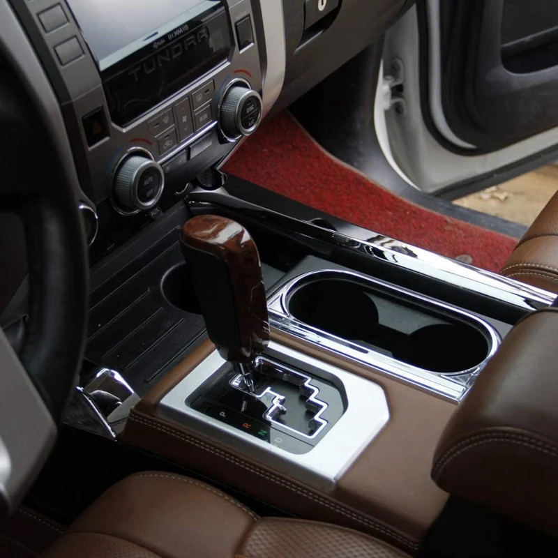 

Chrome Center Console Side Gear Shift Cover Trim Panel Moulding Decor for Toyota - 2014-2021