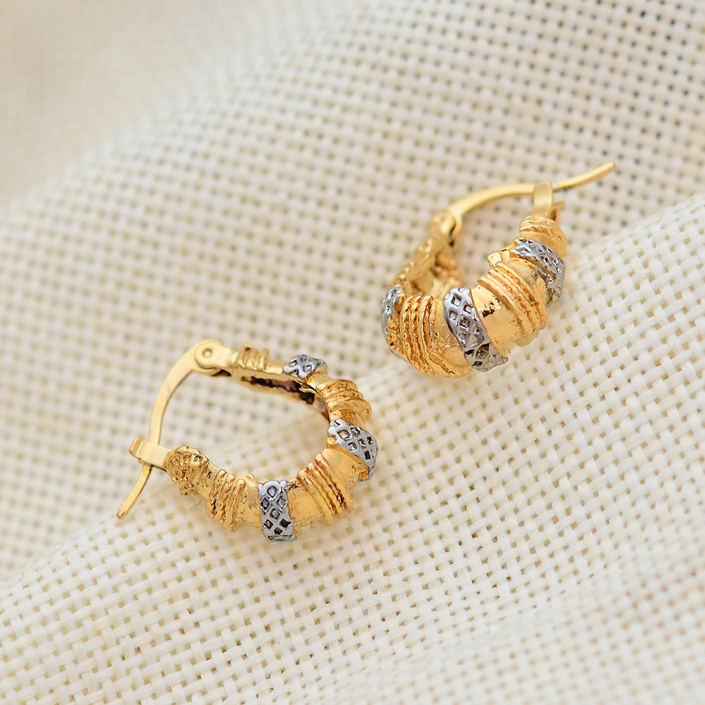 WANDO Золотые круглые серьги для женщин золотой цвет Ближний Восток в арабском