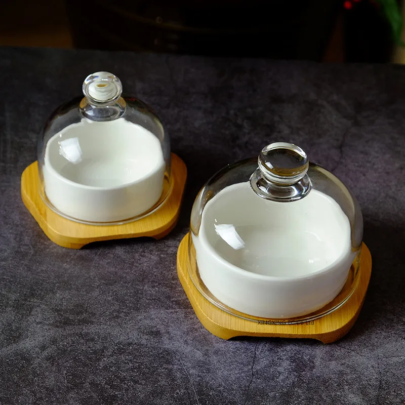 Керамическая десертная чаша духовка для выпечки семейная чашка с крышкой