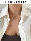 Современное ювелирное изделие TIYO, геометрическое ожерелье с подвеской, новый дизайн 2021, позолоченная Регулируемая цепочка, ожерелье для девушек и женщин, подарки