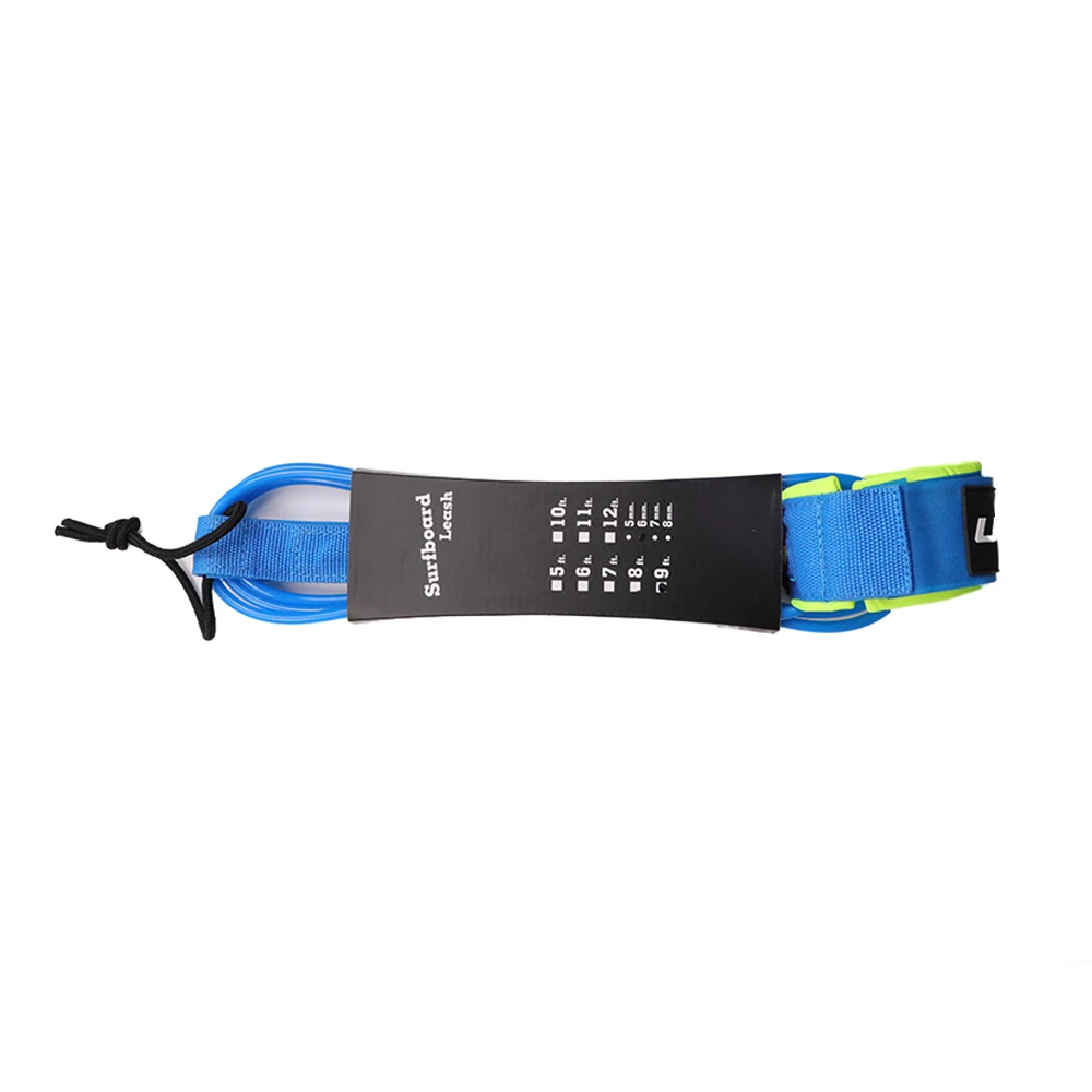 6MM 9FT BLUE Премиум 7 мм 6 мм 7ft/8f/9ft/10ft серфинга поводок весло доска поводок 1 год гарантии серфинга ноги веревка - Цвет: 6MM 9FT BLUE