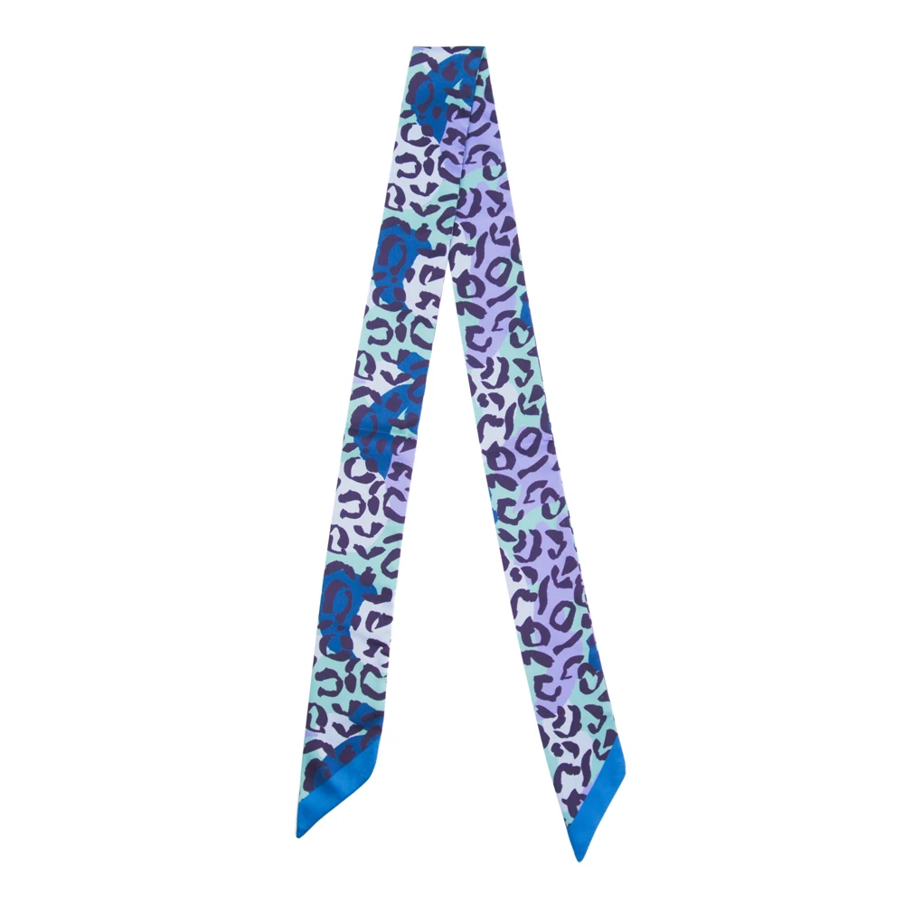Женский шарф с леопардовым принтом ELENI & ANNIE Маленький Длинный Шарф Для худой шеи